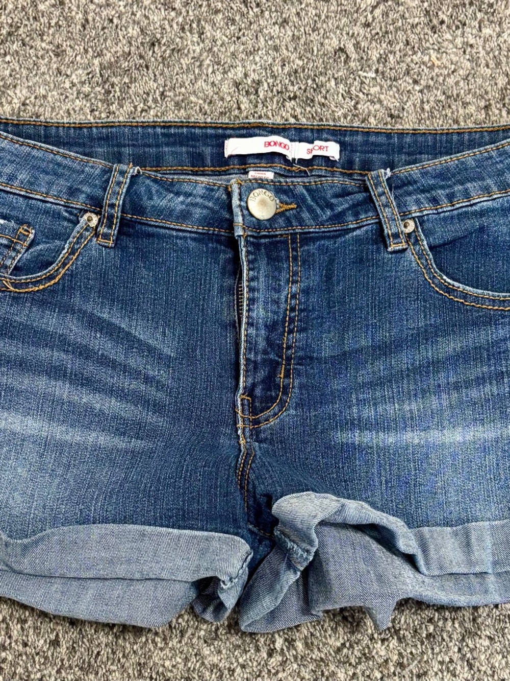 Bongo Cuffed Denim Jean Shorts Size 11.
